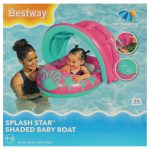 BESTWAY 34091 Nafukovací pontón so strieškou ružový – Obrázok 12