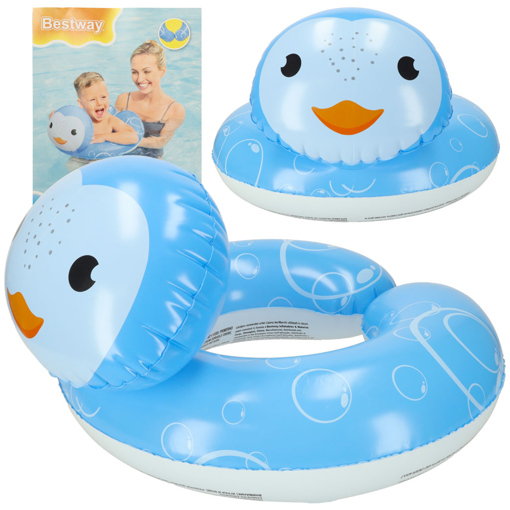 BESTWAY-36405-Kolo-do-plywania-dmuchane-pingwin-3-6lat-30kg-143853 BESTWAY 36405 Nafukovacie koleso pre zvieratá – Obrázok 1