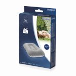 BESTWAY 67121 Cestovný nafukovací vankúš z velúru sivý – Obrázok 3