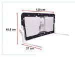 Bezpečnostná bránka zábrana postele 120cm čierna – Obrázok 5