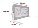 Bezpečnostná bránka zábrana postele 90cm zvieratá – Obrázok 3