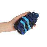Fľaša na vodu silikónová skladacia fľaša s rukoväťou BEZ BPA 500 ml modrá – Obrázok 10