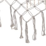 Záhradná hojdacia sieť boho mesh tassel 200cm sivá – Obrázok 5