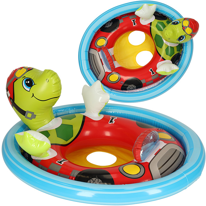 INTEX-59570-Kolo-do-plywania-dmuchane-ponton-plazowy-zolw-max-23kg-3-4lata-133083 INTEX 59570 detský plavecký pontón korytnačka na kolieskach – Obrázok 1