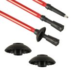 Nordic walking palice skladacie 2 kusy červené – Obrázok 4