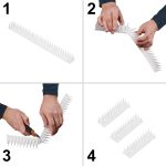 Hroty na holuby zátka na vtáky plastová hustá biela 8el. 43 cm – Obrázok 4