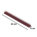 Holubie hroty zátka pre vtáky plastová hustá hnedá 8el. 43 cm – Obrázok 3