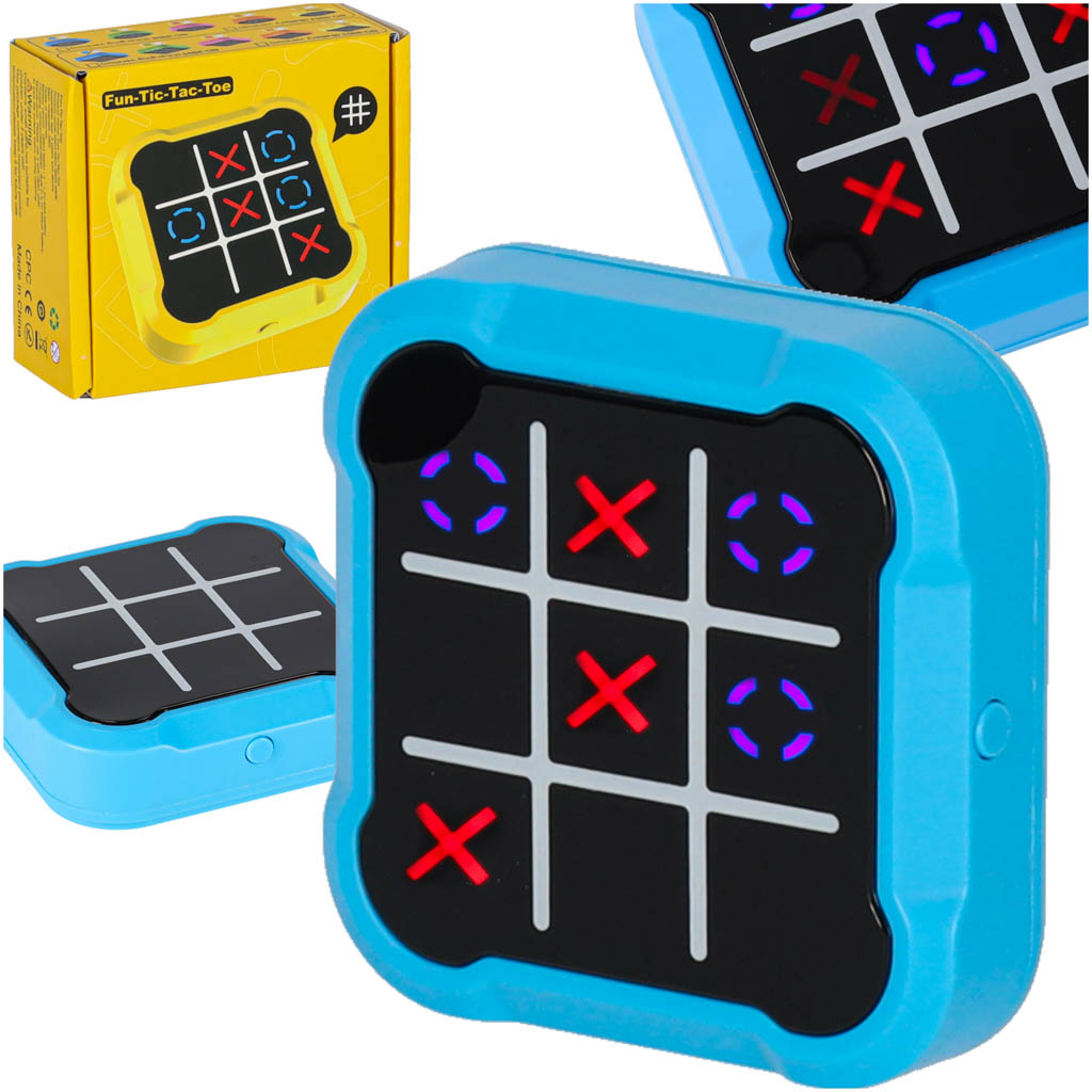 Kolko-krzyzyk-gra-elektroniczna-logiczna-tic-tac-toe-konsola-przenosna-niebieska-174446 Kruhový kríž kríž elektronická logická hra tic tac toe prenosná konzola modrá – Obrázok 1