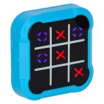 Kruhový kríž kríž elektronická logická hra tic tac toe prenosná konzola modrá – Obrázok 2