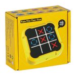 Kolo krížov elektronická logická hra tic tac toe konzola prenosná žltá – Obrázok 10
