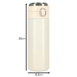 Termohrnček s náustkom LED termoska 420ml béžová – Obrázok 2