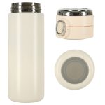 Termohrnček s náustkom LED termoska 420ml béžová – Obrázok 3