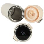 Termohrnček s náustkom LED termoska 420ml béžová – Obrázok 5