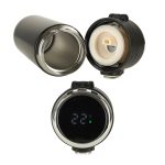 Termohrnček s náustkom LED termoska 420ml čierny – Obrázok 5