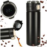 Termohrnček s náustkom LED termoska 420ml čierny – Obrázok 6