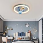 LED stropné svietidlo plafón pre detskú izbu stmievateľné LUMELA + diaľkové ovládanie astronaut – Obrázok 11