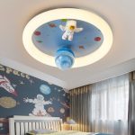 LED stropné svietidlo plafón pre detskú izbu stmievateľné LUMELA + diaľkové ovládanie astronaut – Obrázok 13
