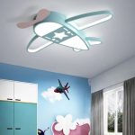 LED stropné svietidlo do detskej izby stmievateľné LUMELA + diaľkové ovládanie lietadlo