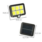 Solárna lampa so senzorom pohybu a súmraku 120 LED – Obrázok 12