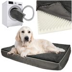 Ortopedický pelech pre psov sivý 90x70x10cm – Obrázok 7