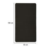 Podložka na cvičenie jogy hrubá 185x80x1,5 cm čierna – Obrázok 6