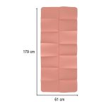 Skladacia podložka na cvičenie jogy 183x61x0,4 cm ružová – Obrázok 5