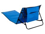 Plážové ležadlo s opierkou chrbta skladacie 150x47x48cm – Obrázok 3