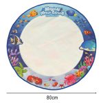 Vodná podložka na maľovanie vodné kreslenie značky šablóny šablóny valec 80 cm kolo vodný svet – Obrázok 13