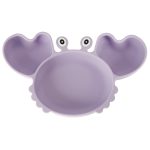 Detské silikónové náčinie krab sada 9 kusov fialová – Obrázok 9