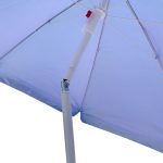 Plážový slnečník nastaviteľný rozbitný UV skladací 150cm modrý – Obrázok 8