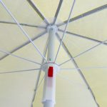 Plážový slnečník nastaviteľný rozbitný UV skladací 150cm žltý – Obrázok 9