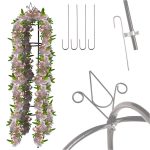 Záhradná pergola stĺpec stĺpec zvonček ruža stojan popínavé kvety kov 195 cm