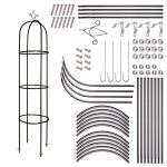 Záhradná pergola stĺpec stĺpec zvonček ruža stojan popínavé kvety kov 195 cm – Obrázok 3