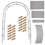 Záhradný oblúk na pergolu pre ruže kvety brečtan popínavé kov 240 x 140 cm – Obrázok 2
