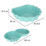 Pieskovisko uzavretý bazén Shell Twins double 2v1 160x87,5x19,5cm mint – Obrázok 9