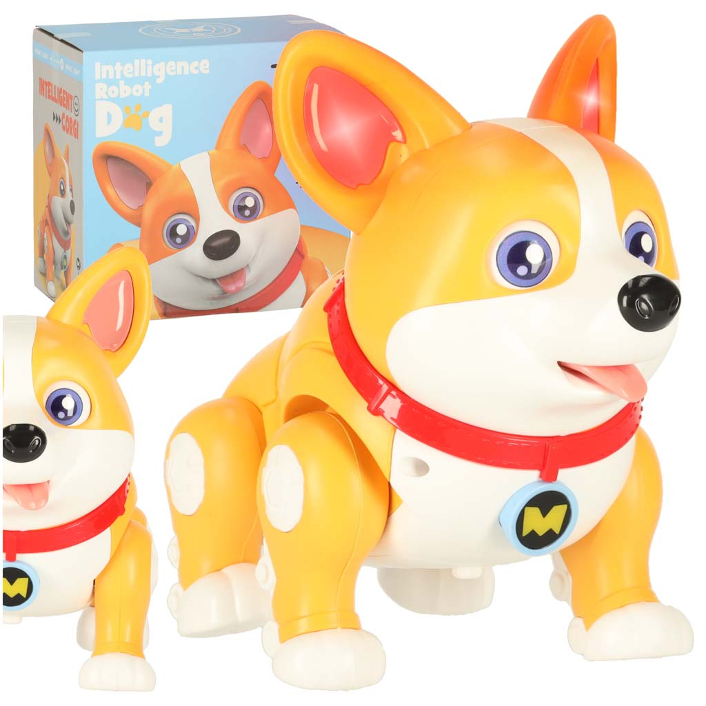 Pies-piesek-interaktywny-robot-Corgi-swiecace-uszy-muzyka-173682 Pes pes interaktívny robot Corgi svietiace uši hudba – Obrázok 1