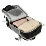 Cestovný batoh do lietadla vodotesný USB kábel 45x16x28cm čierny – Obrázok 5