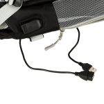 Cestovný batoh do lietadla vodotesný USB kábel 45x16x28cm čierny – Obrázok 8