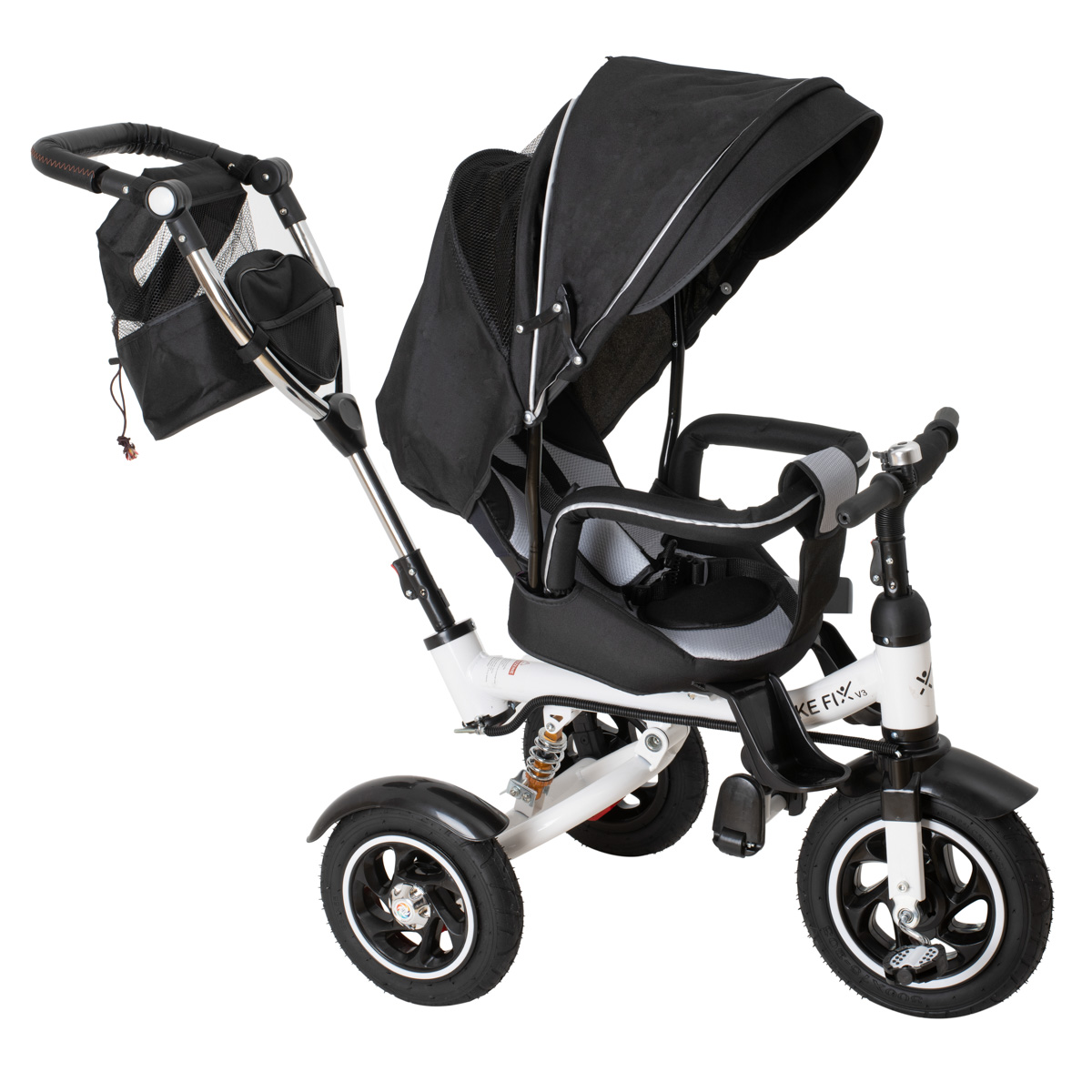 ROWEREK-TROJKOLOWY-TRIKE-FIX-V3-CZARNY-747712 Trojkolka Fix V3 čierna – Obrázok 1