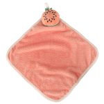 Detský uterák na ruky pre materské školy 30x30cm ružový melón