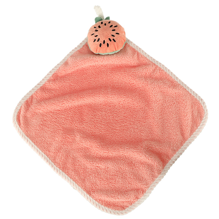 Recznik-reczniczek-do-rak-dla-dzieci-30x30cm-rozowy-arbuz-135992 Detský uterák na ruky pre materské školy 30x30cm ružový melón – Obrázok 1