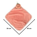 Detský uterák na ruky pre materské školy 30x30cm ružový melón – Obrázok 4