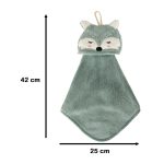 Detský uterák na ruky pre materské školy 42x25cm modrá líška – Obrázok 5