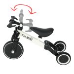 Trojkolka Fix Mini bežecká trojkolka 3v1 s pedálmi biela – Obrázok 8