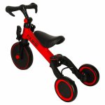 Trojkolka Fix Mini bežecká trojkolka 3v1 s pedálmi červená – Obrázok 3