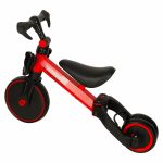 Trojkolka Fix Mini bežecká trojkolka 3v1 s pedálmi červená – Obrázok 4
