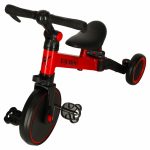Trojkolka Fix Mini bežecká trojkolka 3v1 s pedálmi červená – Obrázok 5