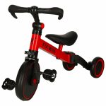 Trojkolka Fix Mini bežecká trojkolka 3v1 s pedálmi červená – Obrázok 6