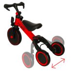 Trojkolka Fix Mini bežecká trojkolka 3v1 s pedálmi červená – Obrázok 7