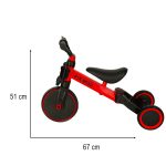Trojkolka Fix Mini bežecká trojkolka 3v1 s pedálmi červená – Obrázok 13